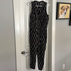 Black and White Lightweight Jumpsuit